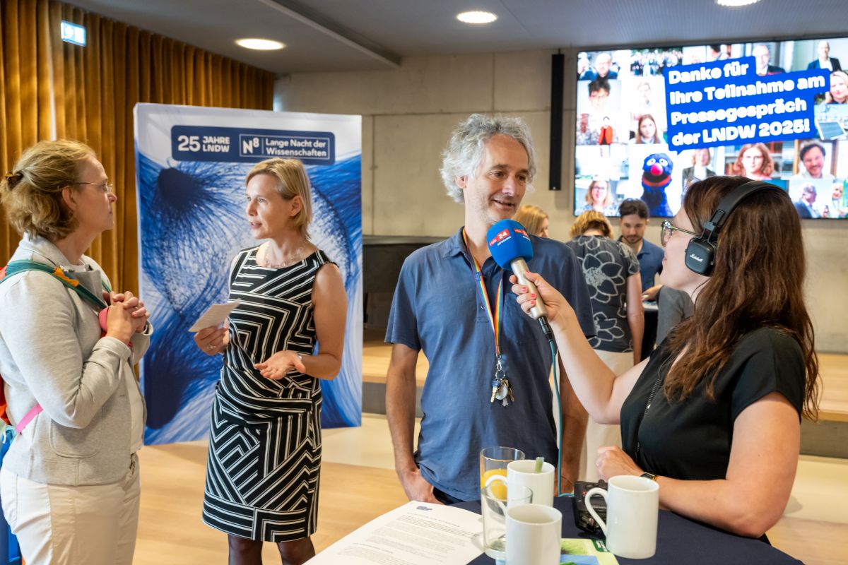 Pressegespräche zur Langen Nacht der Wissenschaften 2025. Foto: Peter Himsel